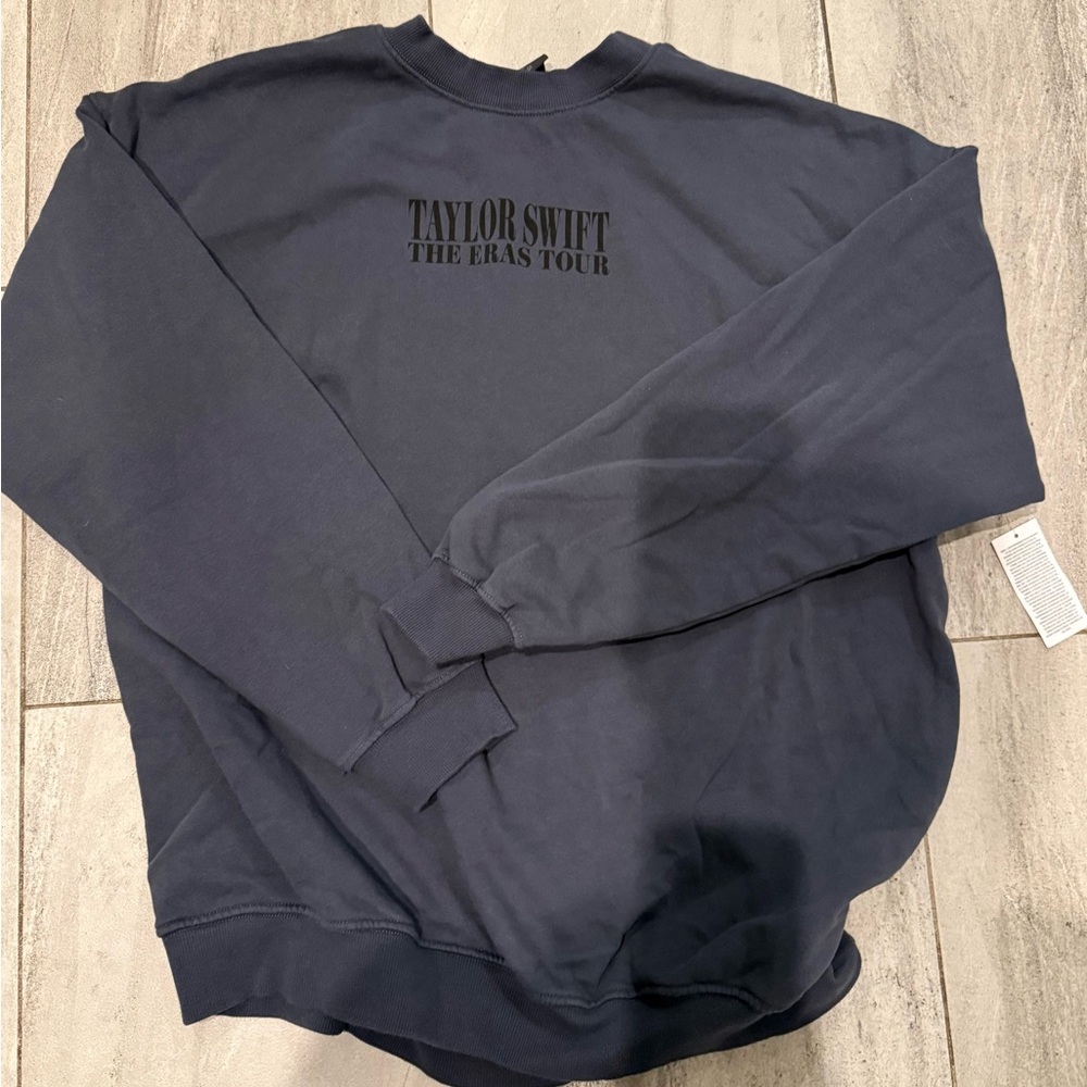 Taylor swift eras tour blue crewneck sweatshirt   Authentic!